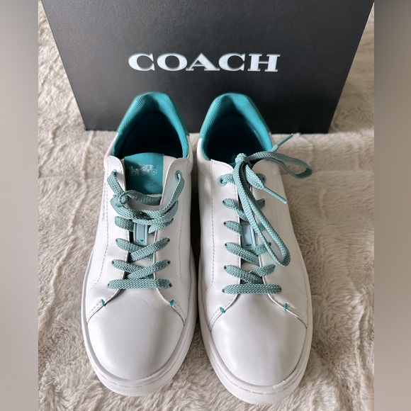 Coach Women’s Clip Leather Low Top Tennis Shoes Size 7.5 B - Picture 7 of 11